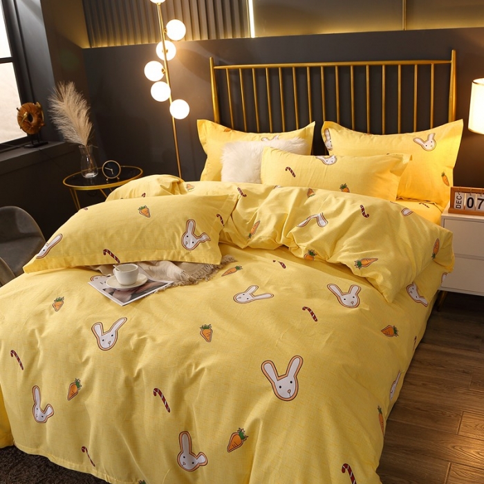 91家纺网 家纺一手货源 找家纺 晶缦家纺 2023新款风尚系全棉生态磨毛多规格单被套 贝利兔