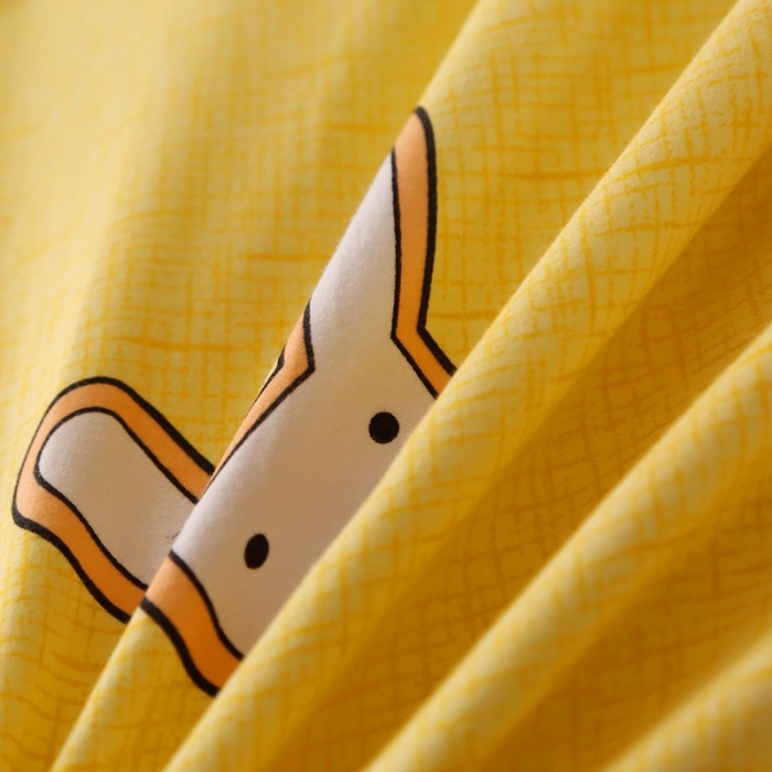 91家纺网 家纺一手货源 找家纺 晶缦家纺 2023新款风尚系全棉生态磨毛多规格单被套 贝利兔