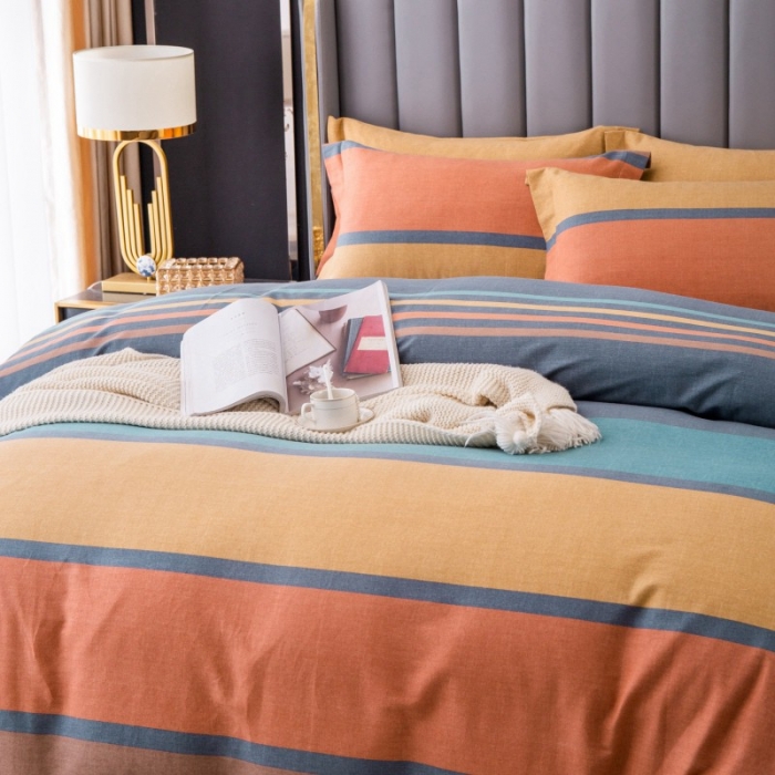 91家纺网 家纺一手货源 找家纺 晶缦家纺 2023新款风尚系全棉生态磨毛多规格单被套 风尚