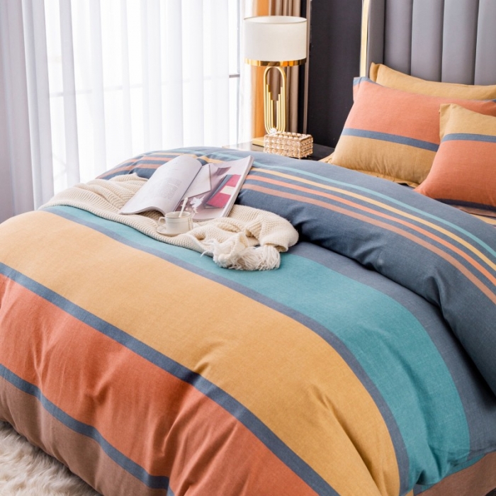 91家纺网 家纺一手货源 找家纺 晶缦家纺 2023新款风尚系全棉生态磨毛多规格单被套 风尚