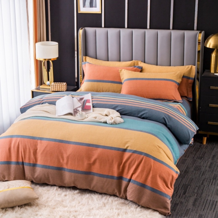 91家纺网 家纺一手货源 找家纺 晶缦家纺 2023新款风尚系全棉生态磨毛多规格单被套 风尚