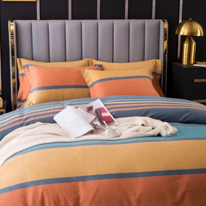 91家纺网 家纺一手货源 找家纺 晶缦家纺 2023新款风尚系全棉生态磨毛多规格单被套 风尚