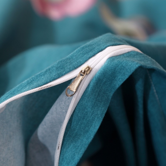 91家纺网 家纺一手货源 找家纺 晶缦家纺 2023新款风尚系全棉生态磨毛多规格单被套 浣溪沙-绿