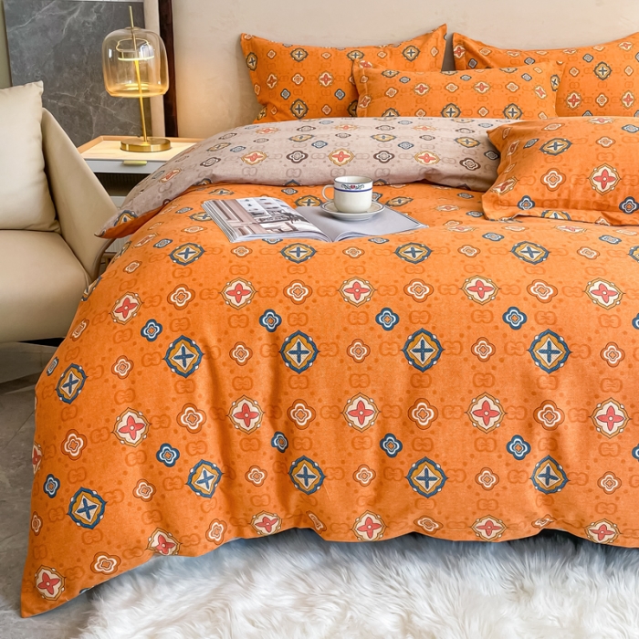 91家纺网 家纺一手货源 找家纺 晶缦家纺 2023新款风尚系全棉生态磨毛多规格单被套 经典约定