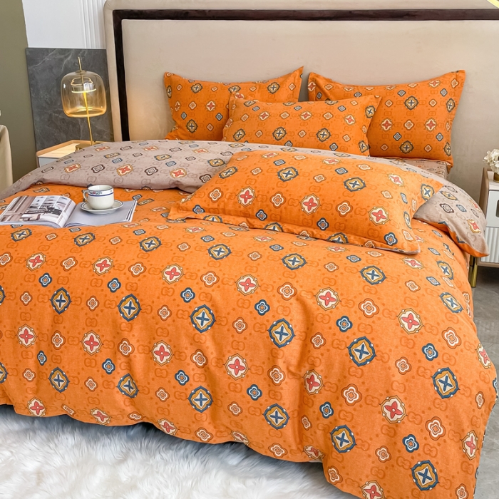 91家纺网 家纺一手货源 找家纺 晶缦家纺 2023新款风尚系全棉生态磨毛多规格单被套 经典约定