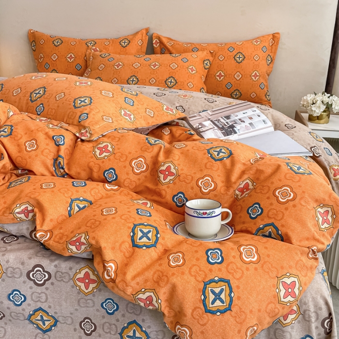 91家纺网 家纺一手货源 找家纺 晶缦家纺 2023新款风尚系全棉生态磨毛多规格单被套 经典约定