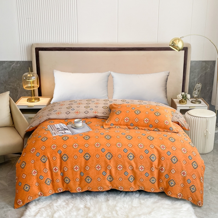 91家纺网 家纺一手货源 找家纺 晶缦家纺 2023新款风尚系全棉生态磨毛多规格单被套 经典约定