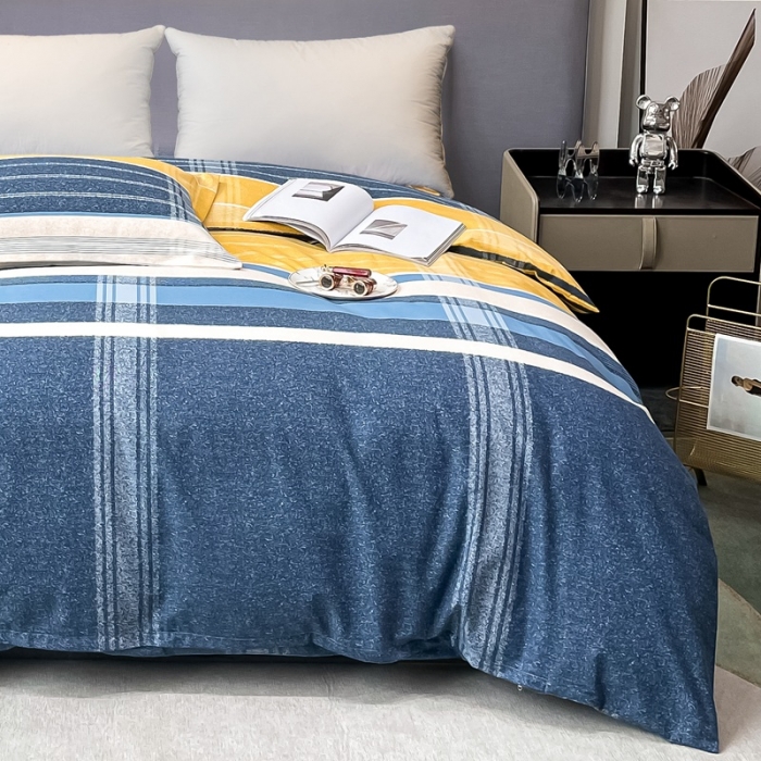 91家纺网 家纺一手货源 找家纺 晶缦家纺 2023新款风尚系全棉生态磨毛多规格单被套 卡罗拉