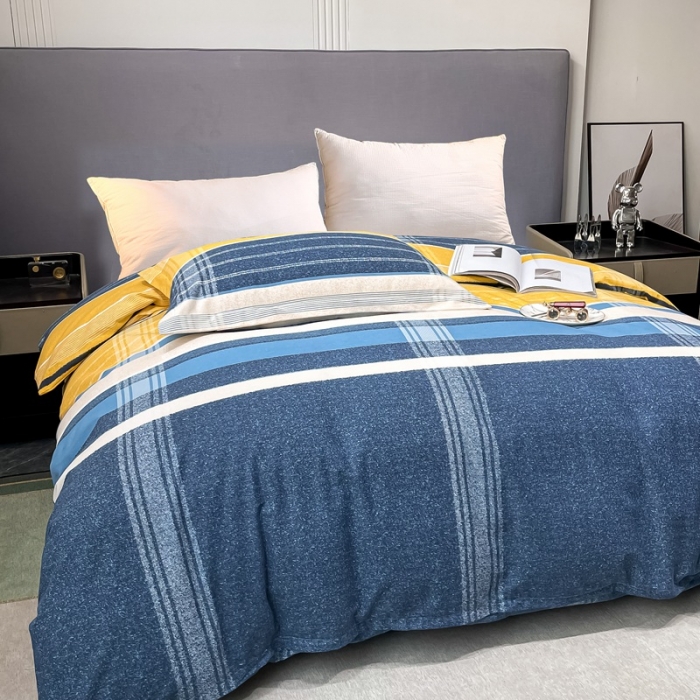 91家纺网 家纺一手货源 找家纺 晶缦家纺 2023新款风尚系全棉生态磨毛多规格单被套 卡罗拉