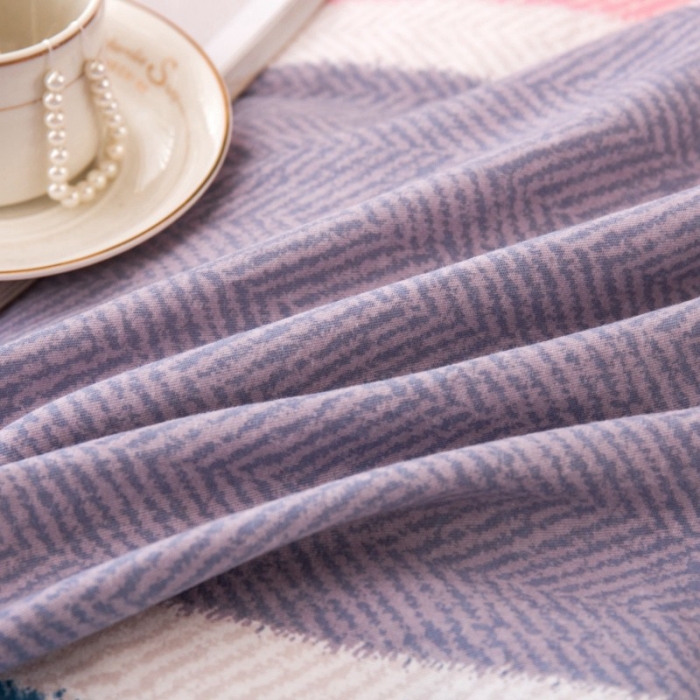 91家纺网 家纺一手货源 找家纺 晶缦家纺 2023新款风尚系全棉生态磨毛多规格单被套 梦庄园-粉