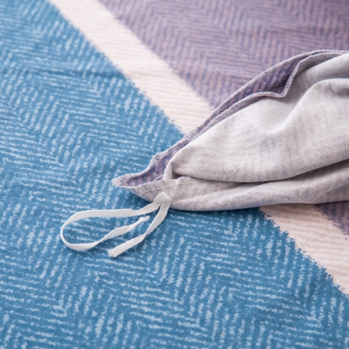 91家纺网 家纺一手货源 找家纺 晶缦家纺 2023新款风尚系全棉生态磨毛多规格单被套 梦庄园-粉