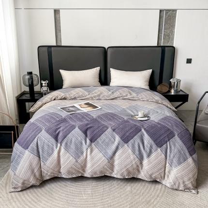 晶缦家纺 2023新款风尚系全棉生态磨毛多规格单被套 迷幻空间