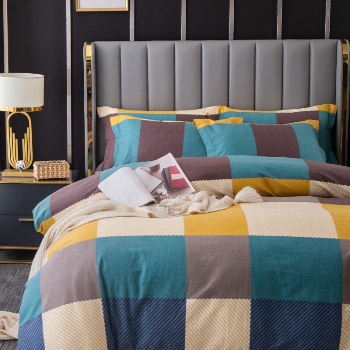 91家纺网 家纺一手货源 找家纺 晶缦家纺 2023新款风尚系全棉生态磨毛多规格单被套 魔方城