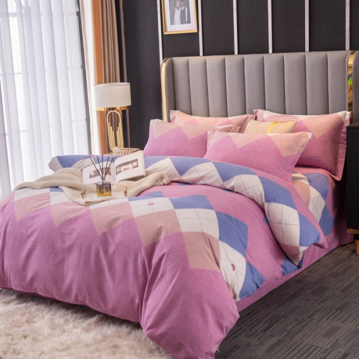 91家纺网 家纺一手货源 找家纺 晶缦家纺 2023新款风尚系全棉生态磨毛多规格单被套 纳瑞尔