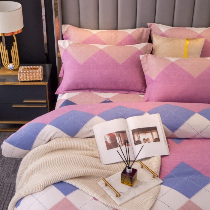 91家纺网 家纺一手货源 找家纺 晶缦家纺 2023新款风尚系全棉生态磨毛多规格单被套 纳瑞尔