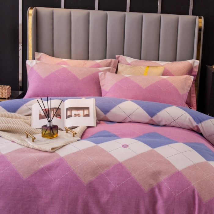 91家纺网 家纺一手货源 找家纺 晶缦家纺 2023新款风尚系全棉生态磨毛多规格单被套 纳瑞尔