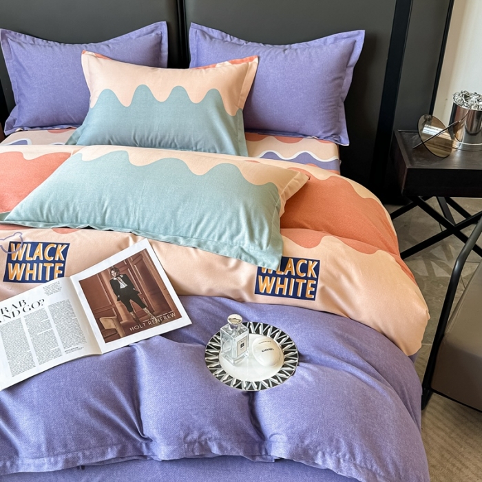 91家纺网 家纺一手货源 找家纺 晶缦家纺 2023新款风尚系全棉生态磨毛多规格单被套 青春派