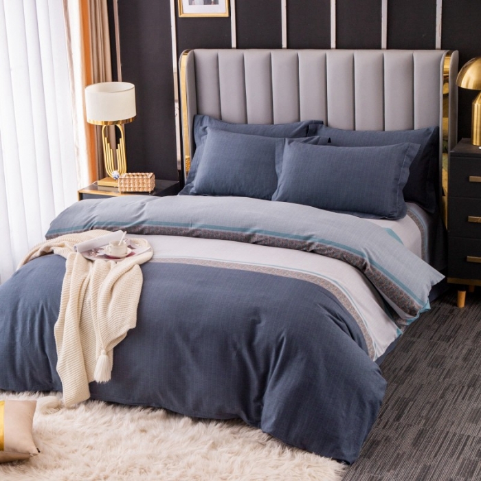 91家纺网 家纺一手货源 找家纺 晶缦家纺 2023新款风尚系全棉生态磨毛多规格单被套 威尔士