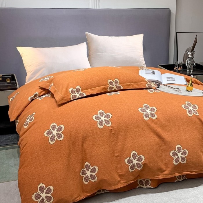 91家纺网 家纺一手货源 找家纺 晶缦家纺 2023新款风尚系全棉生态磨毛多规格单被套 小柔情