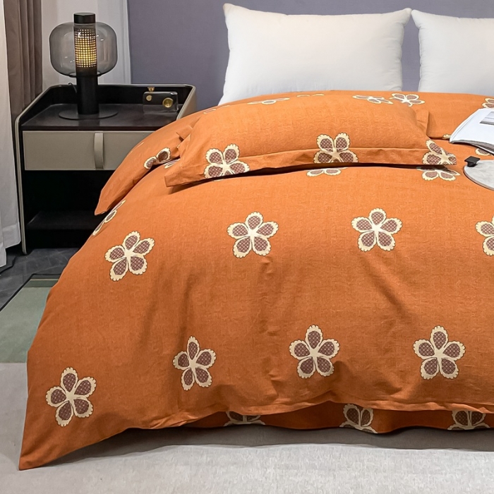 91家纺网 家纺一手货源 找家纺 晶缦家纺 2023新款风尚系全棉生态磨毛多规格单被套 小柔情