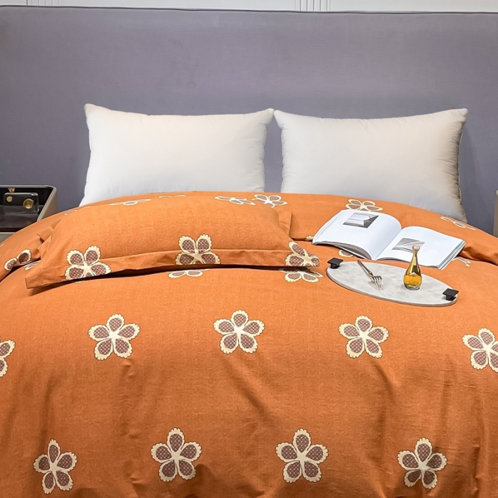 91家纺网 家纺一手货源 找家纺 晶缦家纺 2023新款风尚系全棉生态磨毛多规格单被套 小柔情