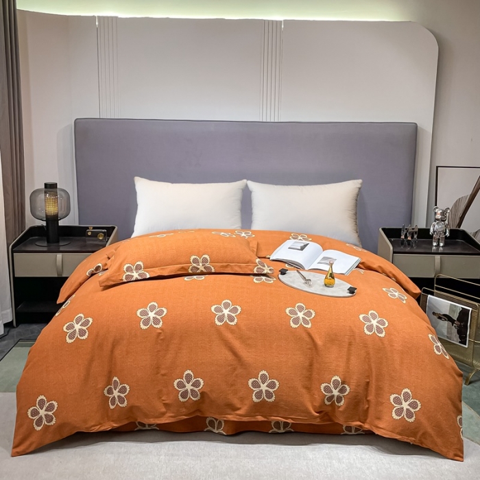 91家纺网 家纺一手货源 找家纺 晶缦家纺 2023新款风尚系全棉生态磨毛多规格单被套 小柔情