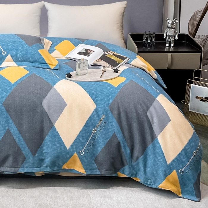 91家纺网 家纺一手货源 找家纺 晶缦家纺 2023新款风尚系全棉生态磨毛多规格单被套 星恋