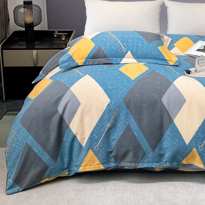 91家纺网 家纺一手货源 找家纺 晶缦家纺 2023新款风尚系全棉生态磨毛多规格单被套 星恋