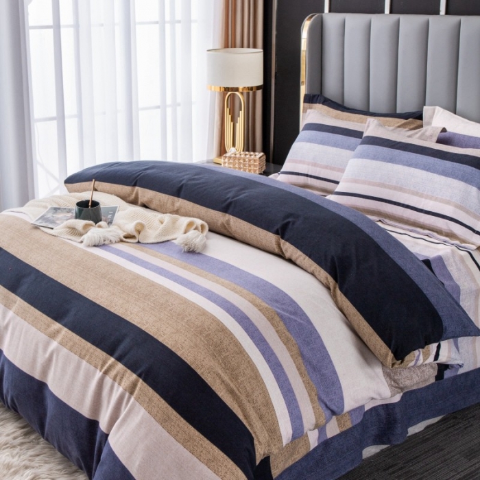 91家纺网 家纺一手货源 找家纺 晶缦家纺 2023新款风尚系全棉生态磨毛多规格单被套 一米阳光