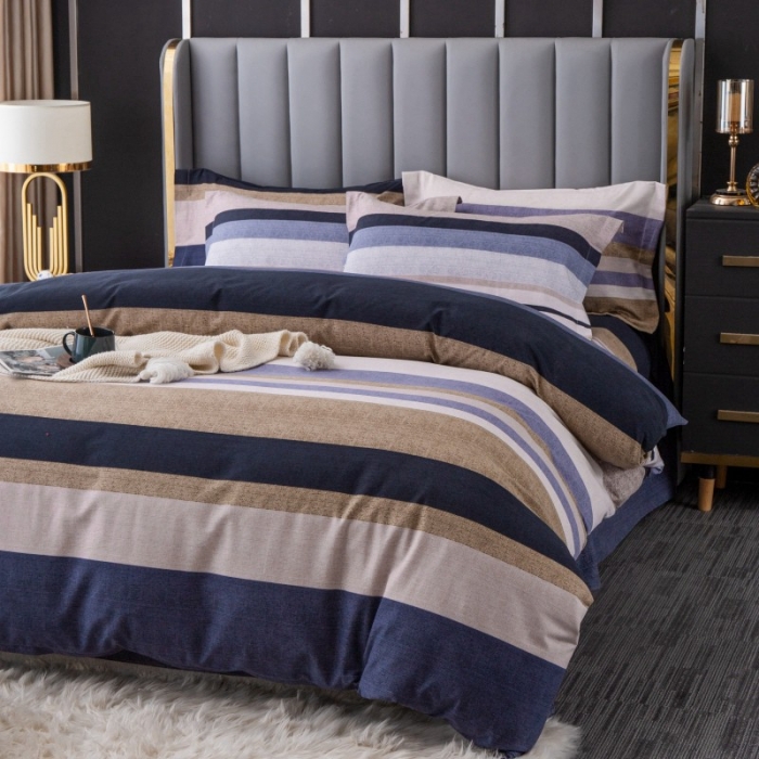 91家纺网 家纺一手货源 找家纺 晶缦家纺 2023新款风尚系全棉生态磨毛多规格单被套 一米阳光