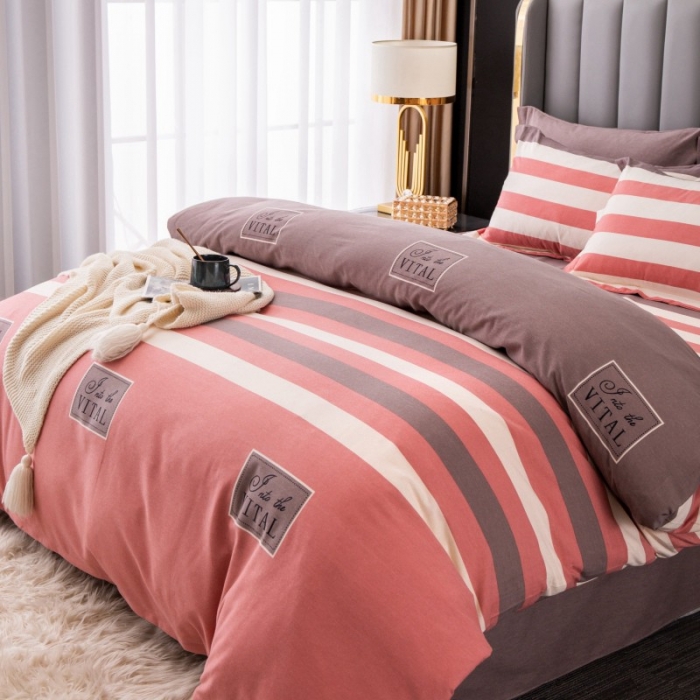 91家纺网 家纺一手货源 找家纺 晶缦家纺 2023新款风尚系全棉生态磨毛多规格单被套 印象风范