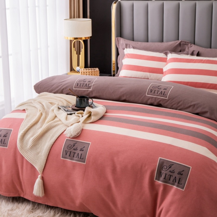 91家纺网 家纺一手货源 找家纺 晶缦家纺 2023新款风尚系全棉生态磨毛多规格单被套 印象风范