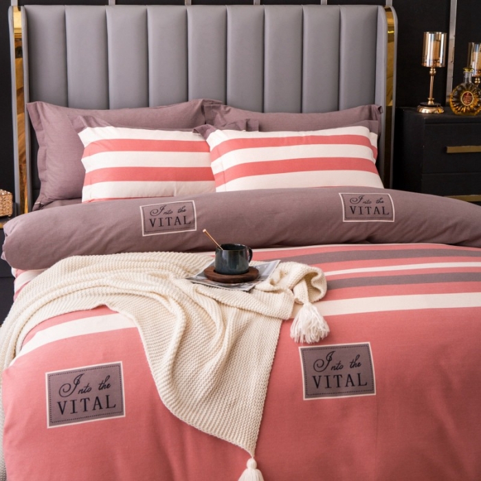 91家纺网 家纺一手货源 找家纺 晶缦家纺 2023新款风尚系全棉生态磨毛多规格单被套 印象风范