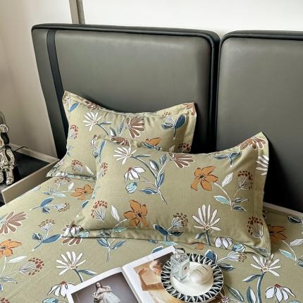 91家纺网 家纺一手货源 找家纺 总-2024新款风尚系全棉生态磨毛枕套单件单品枕套单纯棉磨毛枕套枕头套