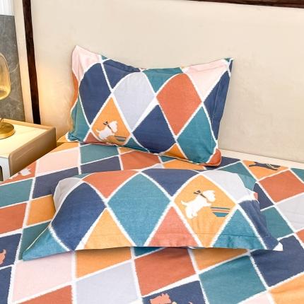 91家纺网 家纺一手货源 找家纺 总-2024新款风尚系全棉生态磨毛枕套单件单品枕套单纯棉磨毛枕套枕头套