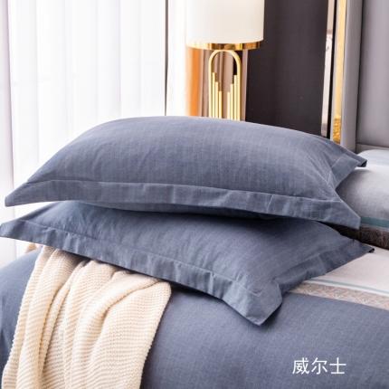 91家纺网 家纺一手货源 找家纺 总-2024新款风尚系全棉生态磨毛枕套单件单品枕套单纯棉磨毛枕套枕头套