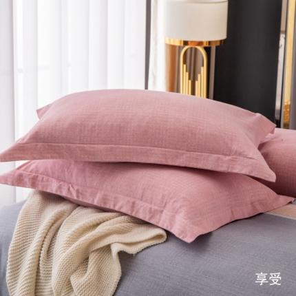 91家纺网 家纺一手货源 找家纺 总-2024新款风尚系全棉生态磨毛枕套单件单品枕套单纯棉磨毛枕套枕头套