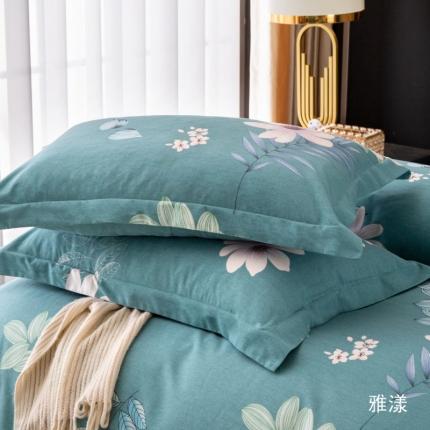 91家纺网 家纺一手货源 找家纺 晶缦家纺 2023新款风尚系全棉生态磨毛多规格单品枕套 雅漾