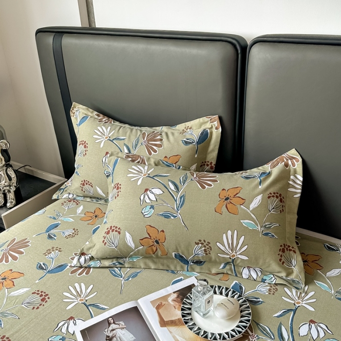 91家纺网 家纺一手货源 找家纺 总-2024新款风尚系全棉生态磨毛枕套单件单品枕套单纯棉磨毛枕套枕头套