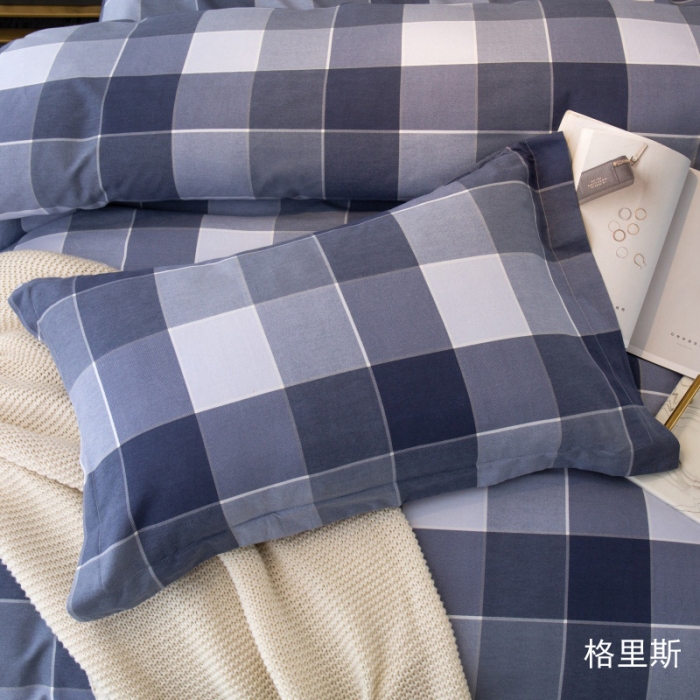 91家纺网 家纺一手货源 找家纺 总-2024新款风尚系全棉生态磨毛枕套单件单品枕套单纯棉磨毛枕套枕头套