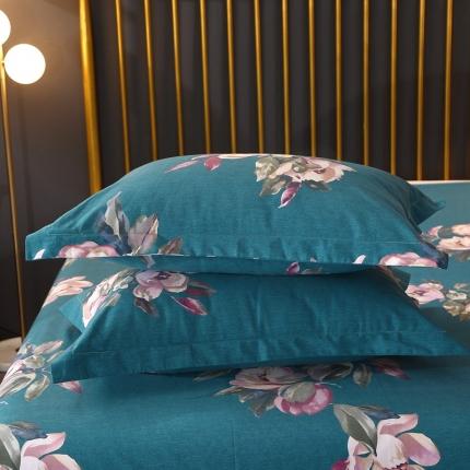 晶缦家纺 2023新款风尚系全棉生态磨毛多规格单品枕套 浣溪沙-绿