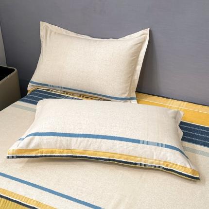 晶缦家纺 2023新款风尚系全棉生态磨毛多规格单品枕套 卡罗拉