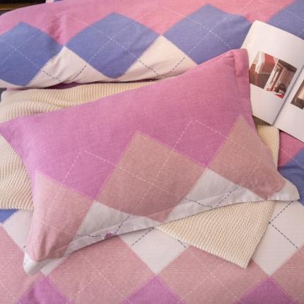 晶缦家纺 2023新款风尚系全棉生态磨毛多规格单品枕套 纳瑞尔