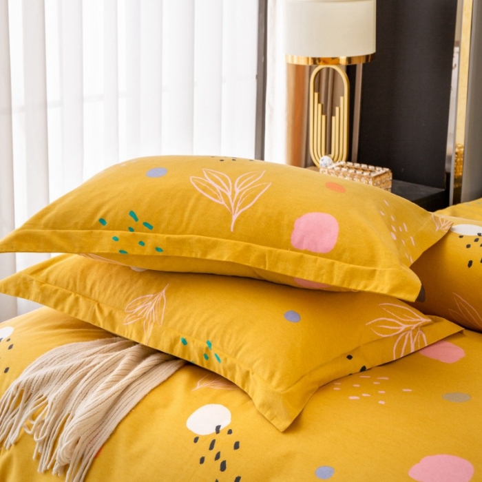 91家纺网 家纺一手货源 找家纺 晶缦家纺 2023新款风尚系全棉生态磨毛多规格单品枕套 青春序曲