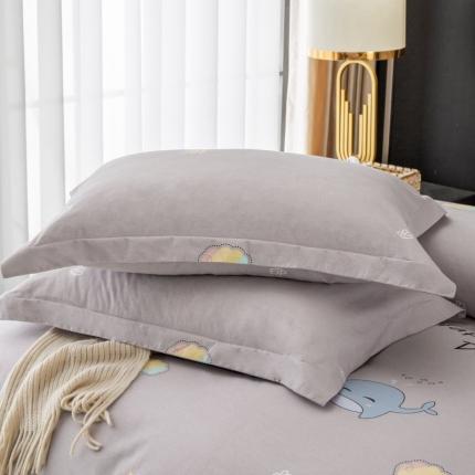 晶缦家纺 2023新款风尚系全棉生态磨毛多规格单品枕套 淘气堡