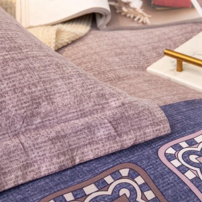 91家纺网 家纺一手货源 找家纺 晶缦家纺 2023新款风尚系全棉生态磨毛多规格单品枕套 温情时光-粉