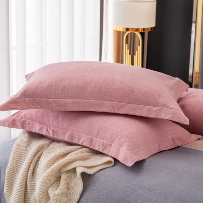 91家纺网 家纺一手货源 找家纺 晶缦家纺 2023新款风尚系全棉生态磨毛多规格单品枕套 享受