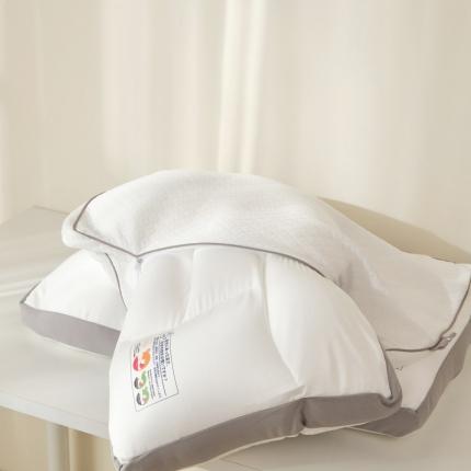 暮川无印西川柔软EPS自由塑性粒子护颈枕芯枕头五分区(含枕套）成人款