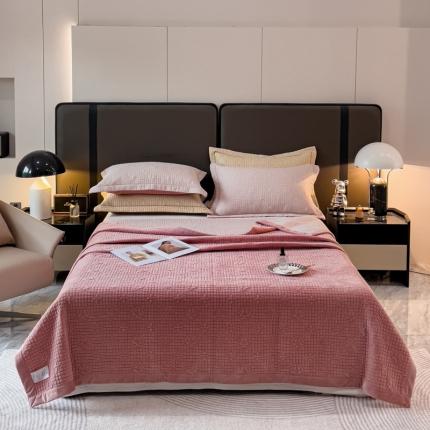 91家纺网 家纺一手货源 找家纺 （总）诗黛尔 2023新款天丝绒夹棉床盖三件套系列