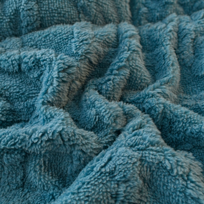 91家纺网 家纺一手货源 找家纺 梦初语 2023新款塔芙绒被子 藏蓝